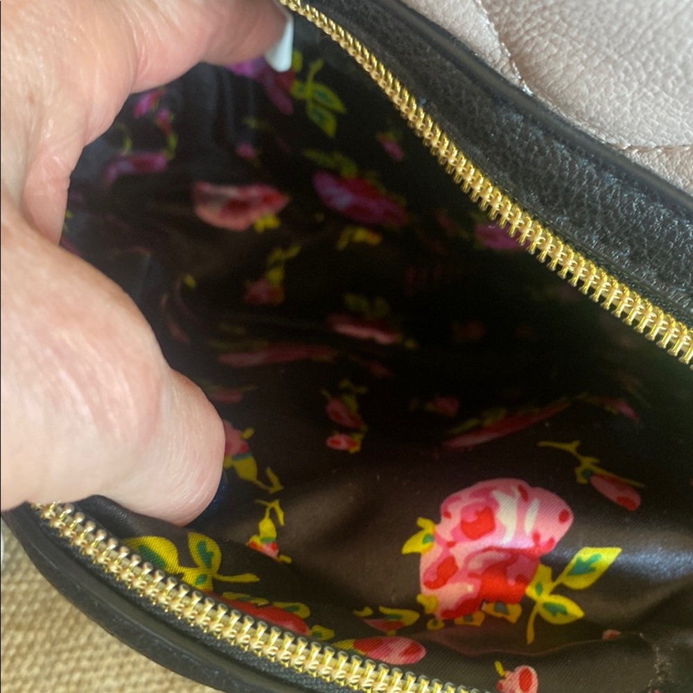 Betsey Johnson Black, Gray and Cream Mini Backpack - Picture 5 of 7